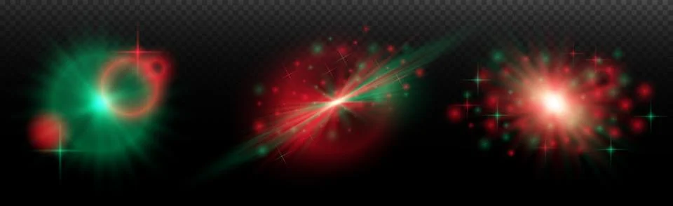 Light effect: isolated flare, tire explosion, dust line, sun flare, star spar Stock Illustration