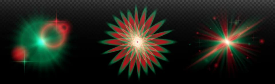 Light effect: isolated flare, tire explosion, dust line, sun flare, star spar Stock Illustration