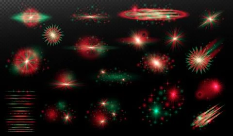 Light effect: isolated flare, tire explosion, dust line, sun flare, star spar イラスト素材
