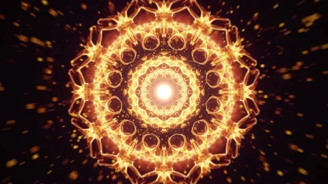 Light Effect Kaleidoscope Orange Loop Видео 164437234