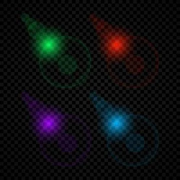 Light effect of lens flare Illustrazione stock