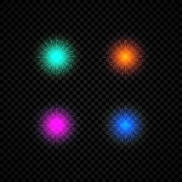 Light effect of lens flare Stock Illustration