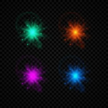 Light effect of lens flare Stock Illustration