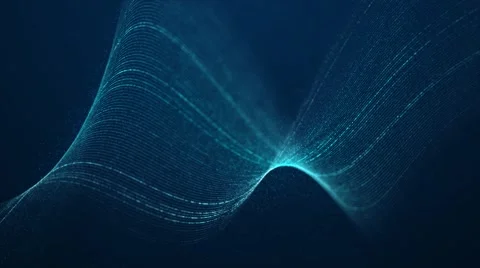 Light effect lines - Dark blue motion video background loop HD Stock Footage 67985215