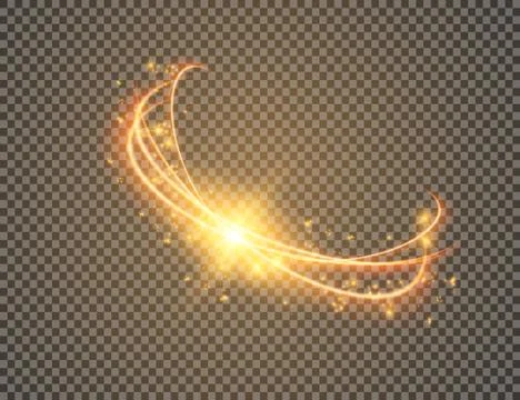 Light effect. magic circle glow. Vector illustration Stock Illustration