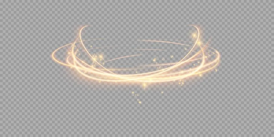 Light effect. magic circle glow. Vector illustration Stock Illustration
