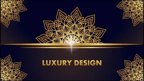 Light Effect Mandala background design Stock Footage 256031948