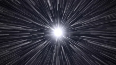 Light Effect with a Move to the Center Stock Footage 80178855