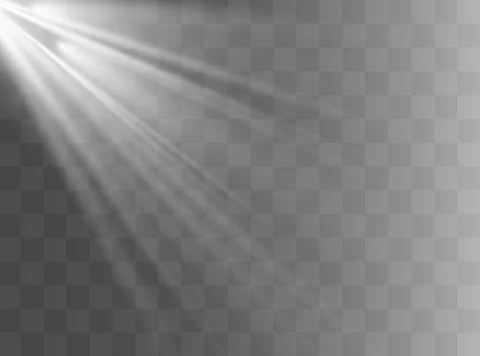 Light effect set. Glow isolated white transparent light effect set, lens flare Stock Illustration