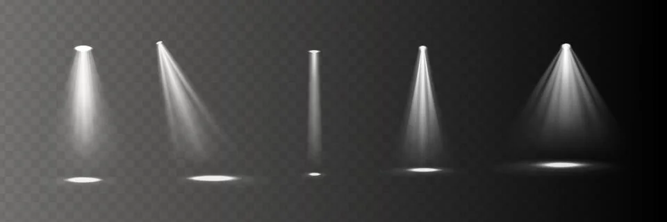 Light effect set. Glow isolated white transparent light effect set, lens fl.. Stock Illustration