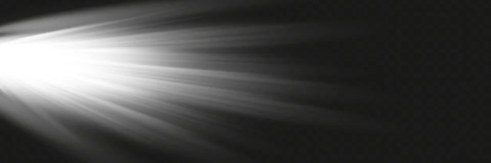 Light effect set. Glow isolated white transparent light effect set, lens flar Stock Illustration