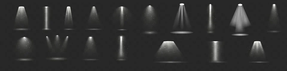 Light effect set. Glow isolated white transparent light effect set, lens fl.. Stock Illustration