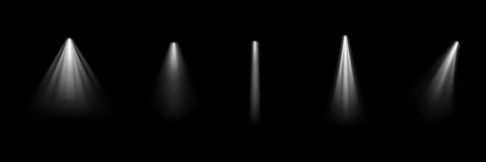 Light effect set. Glow isolated white transparent light effect set, lens flare Stock Illustration