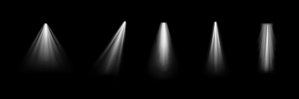 Light effect set. Glow isolated white transparent light effect set, lens flare Stock Illustration