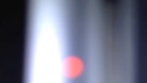 Light Effect of White Pillars and Red Circle Video stock 85250942