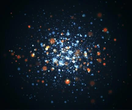 Light effects with bokeh. Abstract background Illustrazione stock