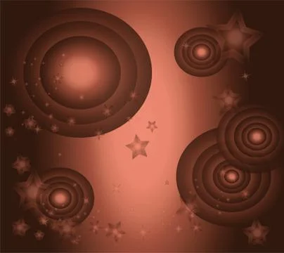 Light effects circle brown star background  Stock Illustration