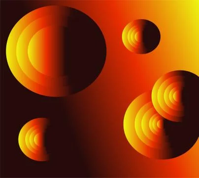 Light effects circle orange background  Stock Illustration