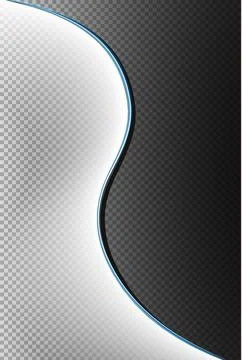 Light effects with glow lines. Special white lights motion effect isolated on Illustrazione stock