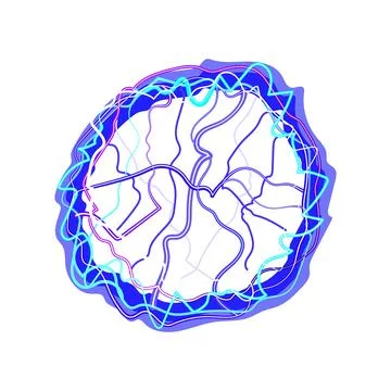 Light electric orb cartoon vector illustration Stock Illustration