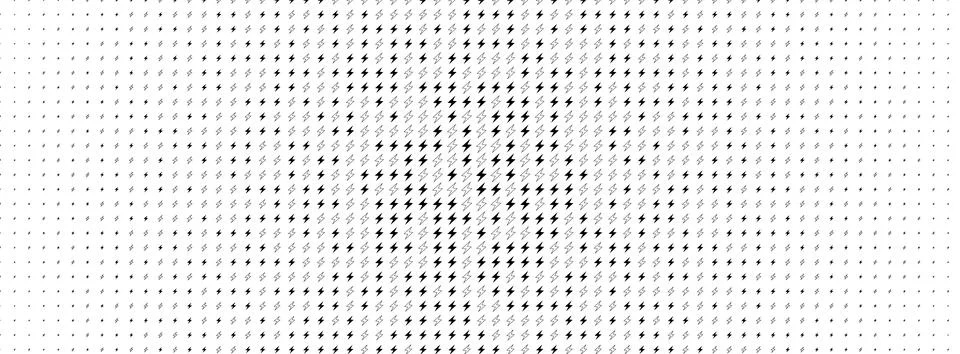 Light electric pattern energy current, lightning bolt icons texture glowing on 스톡 일러스트