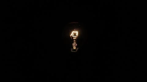 Light of electrical bulb in the dark Vidéo 53767087