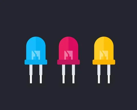 Light emitting diodes vector illustration Stock Illustration