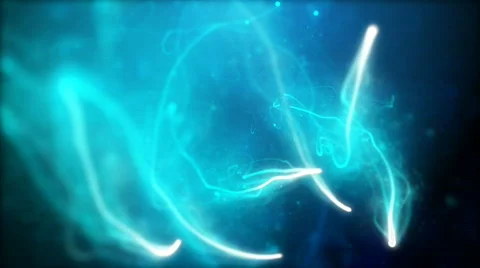 Light emitting streaks with particles Stock Footage 773143