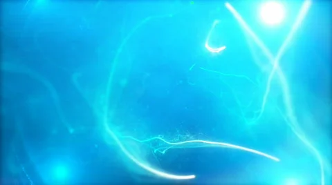 Light emitting streaks with particles Stock Footage 773259