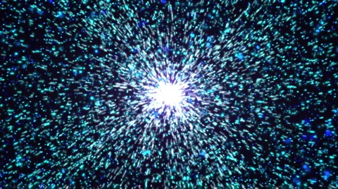 Light emitting streaks with particles Stock Footage 1090392