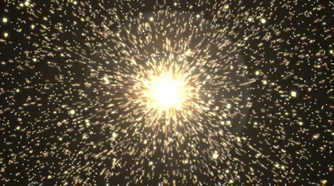 Light emitting streaks with particles Stock Footage 1090419