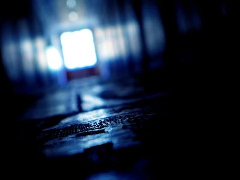 Light at the end of the corridor Stock Photos