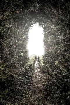 Light at the end of the tunne Stock Photos