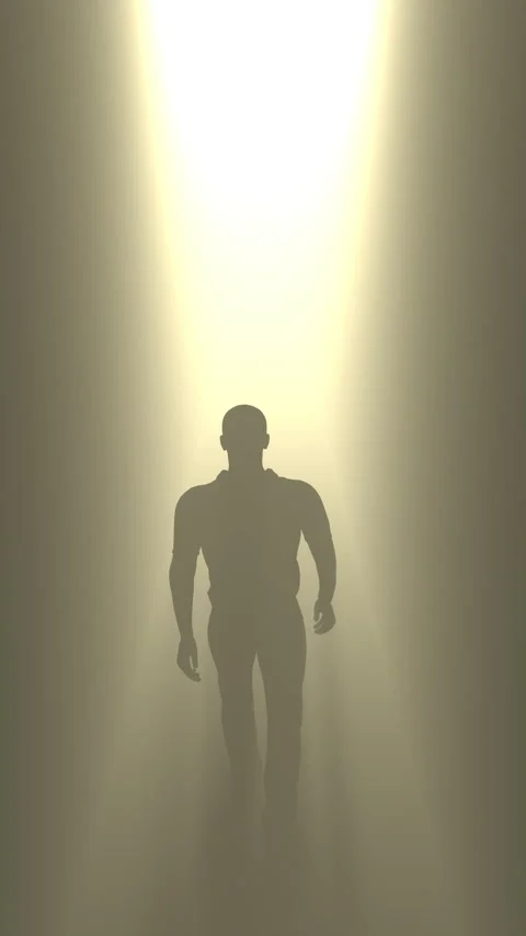 Light at the end of the tunnel – 3d render. Stock Footage 302817215