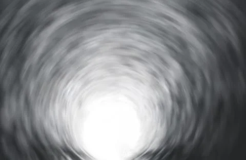 Light in end tunnel background. Stock Illustration