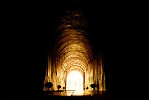 Light at the end of the tunnel Stock Photos