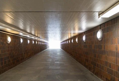 Light at the end of the tunnel Stock Photos