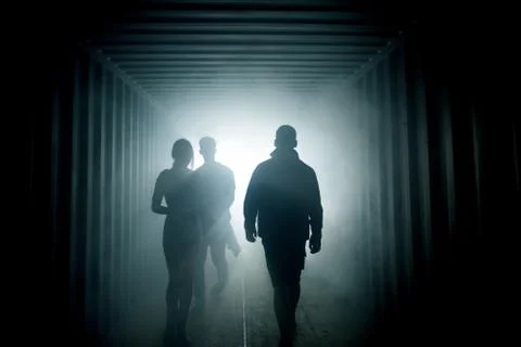 Light at the end of the tunnel Stock Photos