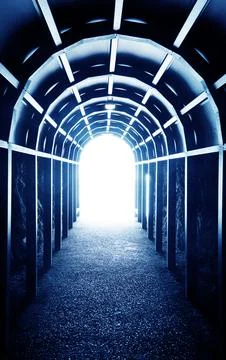 The light at the end of the tunnel Stock Photos