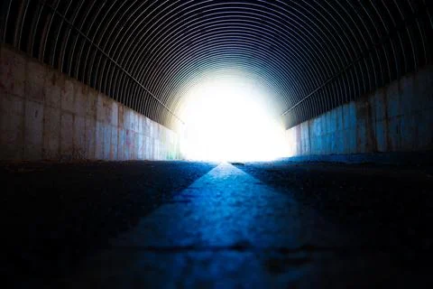 Light at the end of the tunnel Foto stock