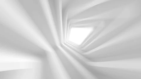 Light at the End of the Tunnel. Space Station Concept Stock Footage 86213665