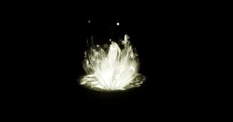 Light energy aura effect on black background Stock Footage 317531930