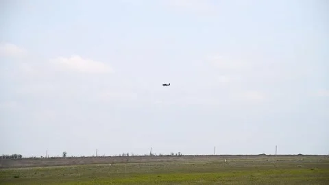 Light-engine aircraft makes a flight Vídeo Stock 253085415