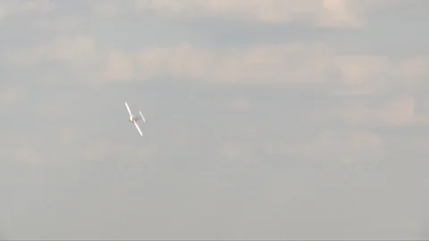 Light engine plane in the sky video Stock Footage 108298979