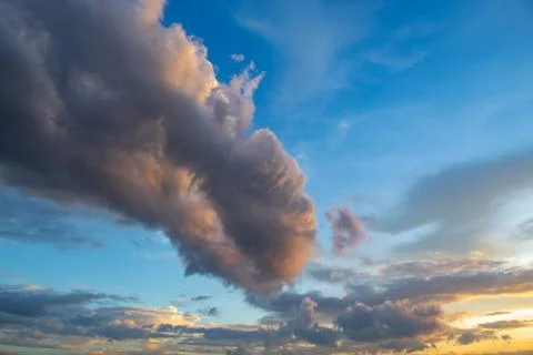The light from the evening sky Stock Photos