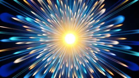 Light Explosion Effect, Vector Illustration Stockillustratie