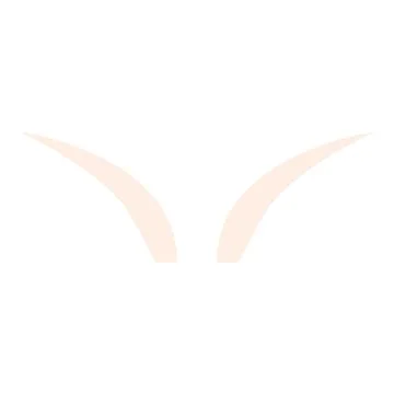 Light eyebrows icon, cartoon style Stock Illustration