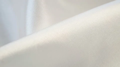 Light fabric texture, white silk background, surface Video stock 151348435
