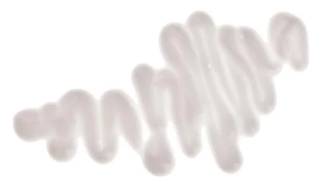 Light face cream samples on white Foto stock