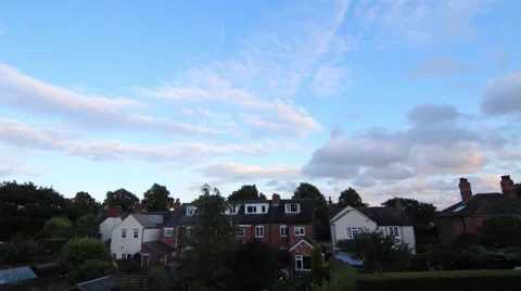 Light Fades through Clouds in Coloured Sky in Epic Wide Angle Timelapse Stock-Footage 40840396